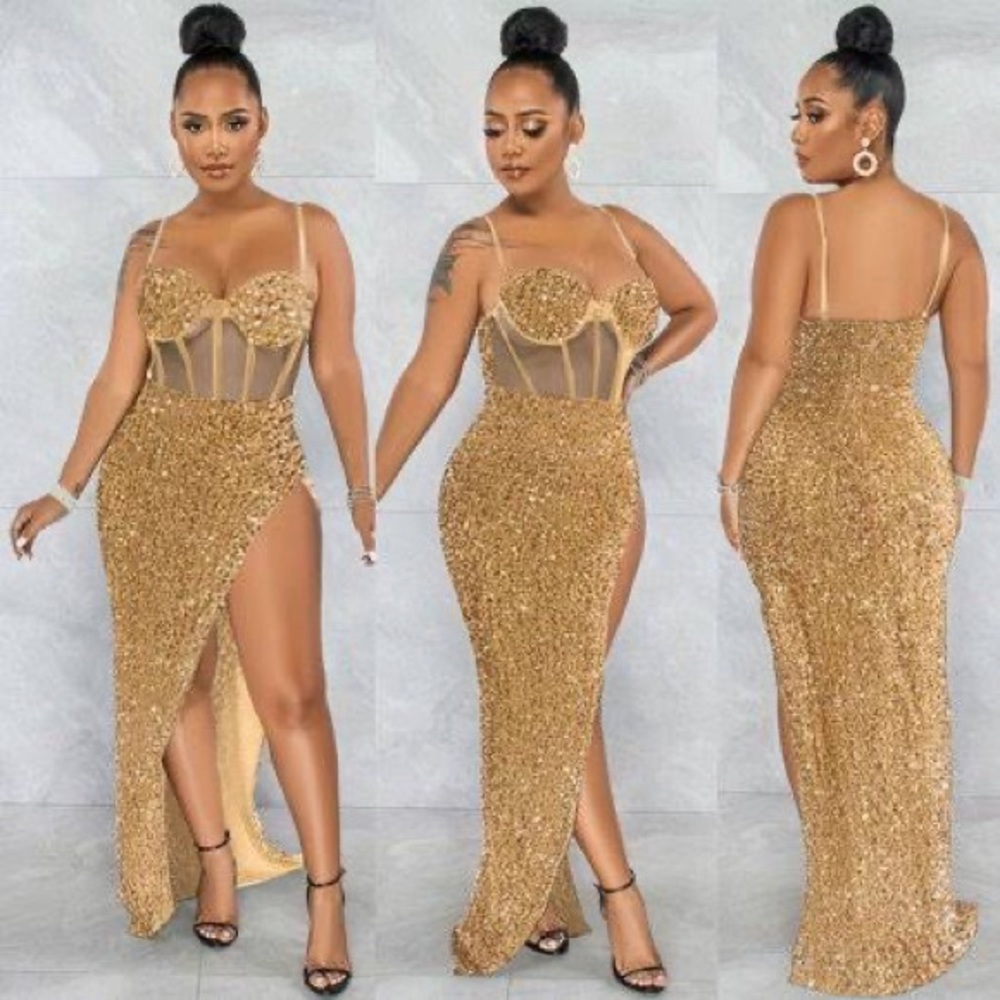 Sling Mesh Dress